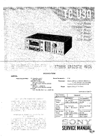 Sony TC-U30 - Service Manual 